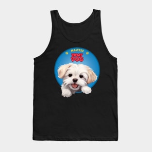 I Love my dog Maltese Tank Top